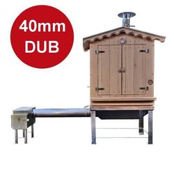 Dubová udírna Master Smoker 40 XLSO s topeništěm