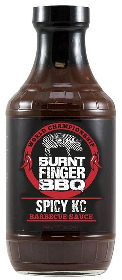 BBQ omáčka Burnt Finger Spicy KC, 544 g