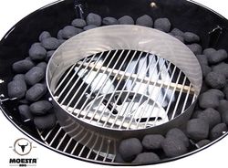 BBQ Kruhový límec pro polohování paliva v kotlovém grilu