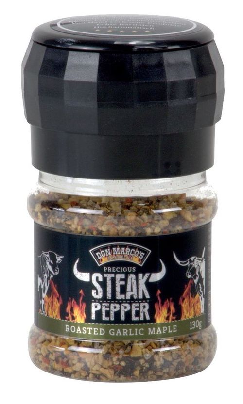 Steakový pepř Don Marco’s Roasted Garlic Maple, 130 g