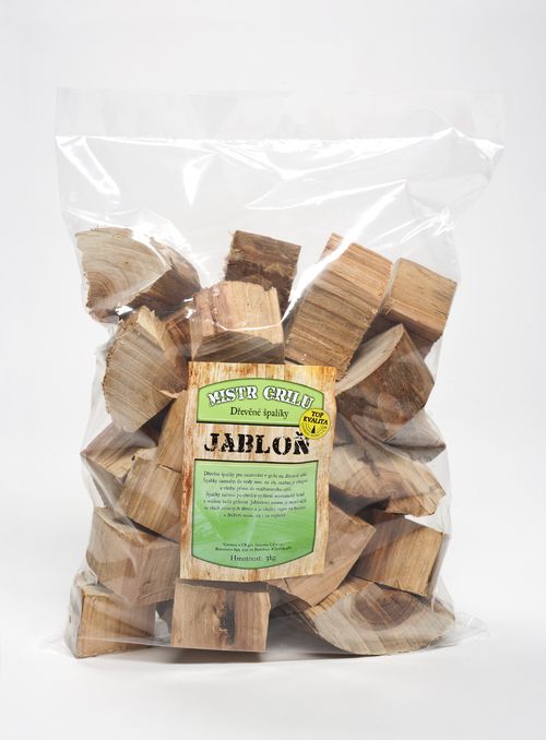 Dřevěné špalíky k uzení - JABLOŇ, 3 kg