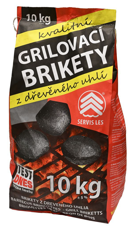 Grilovací brikety výběrové, 10 kg
