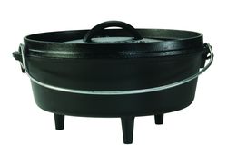 Litinový outdoorový hrnec Lodge 3,8 l s poklicí (Camp Dutch Oven)