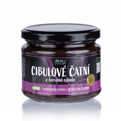 Cibulové čatní z červené cibule jemné 250 g