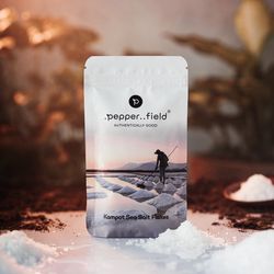 Sea Salt Flakes - solné pyramidy - výběr největších krystalů solných vloček Kampotu 100g