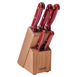 Set kuchyňských nožů Tramontina Polywood 6 ks - červený