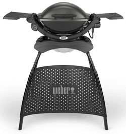 Elektrický gril Weber Q 1400 Stand - tmavošedý (Dark Grey)