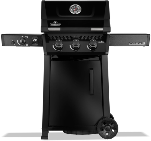 Plynový gril Napoleon Freestyle PRO 365 s bočním infra hořákem a dvířky - černý