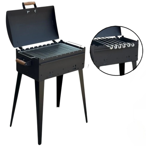 Špízový gril na dřevo Kalme 60 cm