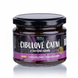 Cibulové čatní z červené cibule pálivé 250 g