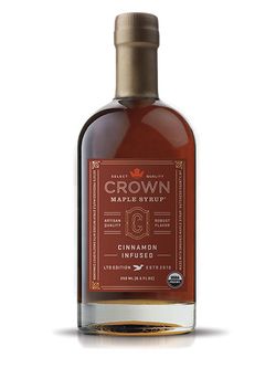 Javorový sirup Crown Maple Cinnamon Infused, 250 ml