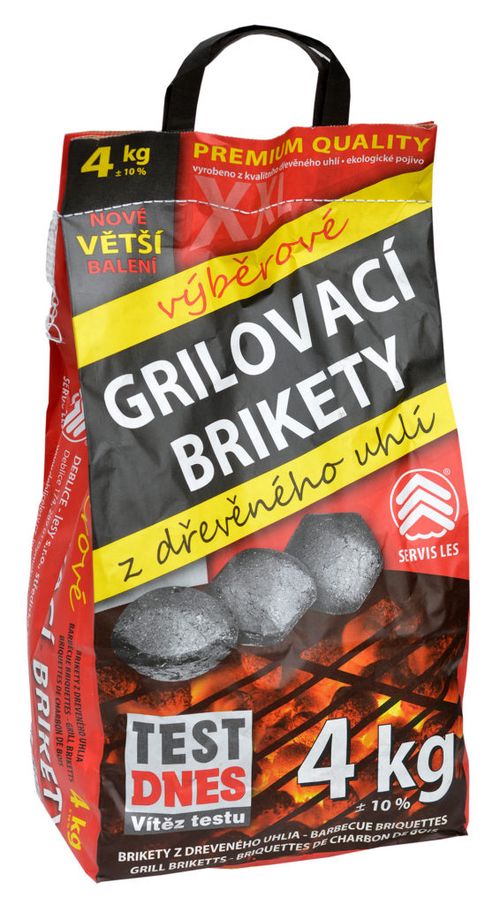 Grilovací brikety výběrové, 4 kg