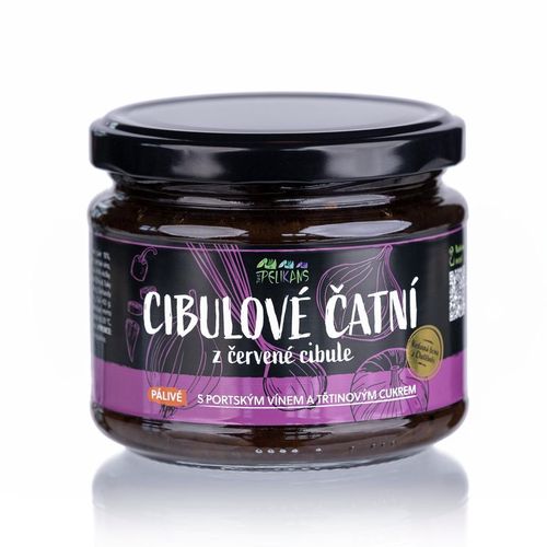 Čatní z červené cibule, pálivé - 250 g