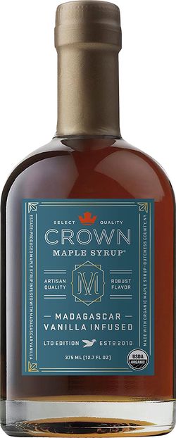 Javorový sirup Crown Maple Madagascar Vanilla Infused, 250 ml
