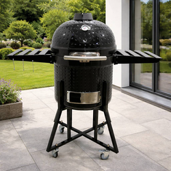 Kamado udící BBQ gril BestBerg BBBQ-10B / pr. 46 cm / černá